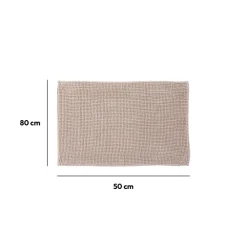 5five Tapis de bain 50x80 cm, Beige naturel