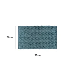 5five Tapis de bain 50x75 cm, Bleu pétrole