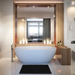 5five Tapis de bain 50x80 cm, Noir