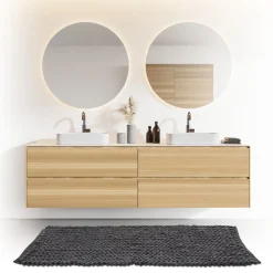 5five Tapis de bain 50x120 cm, Noir khôl