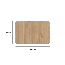 5five Tapis diatomite 39x60cm, Effet bambou