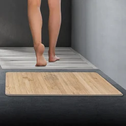 5five Tapis diatomite 39x60cm, Effet bambou