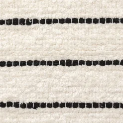 5five Tapis rayé microfibre 50x120cm - Blanc