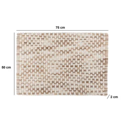 5five Tapis tressé, 50x75 cm, Taupe