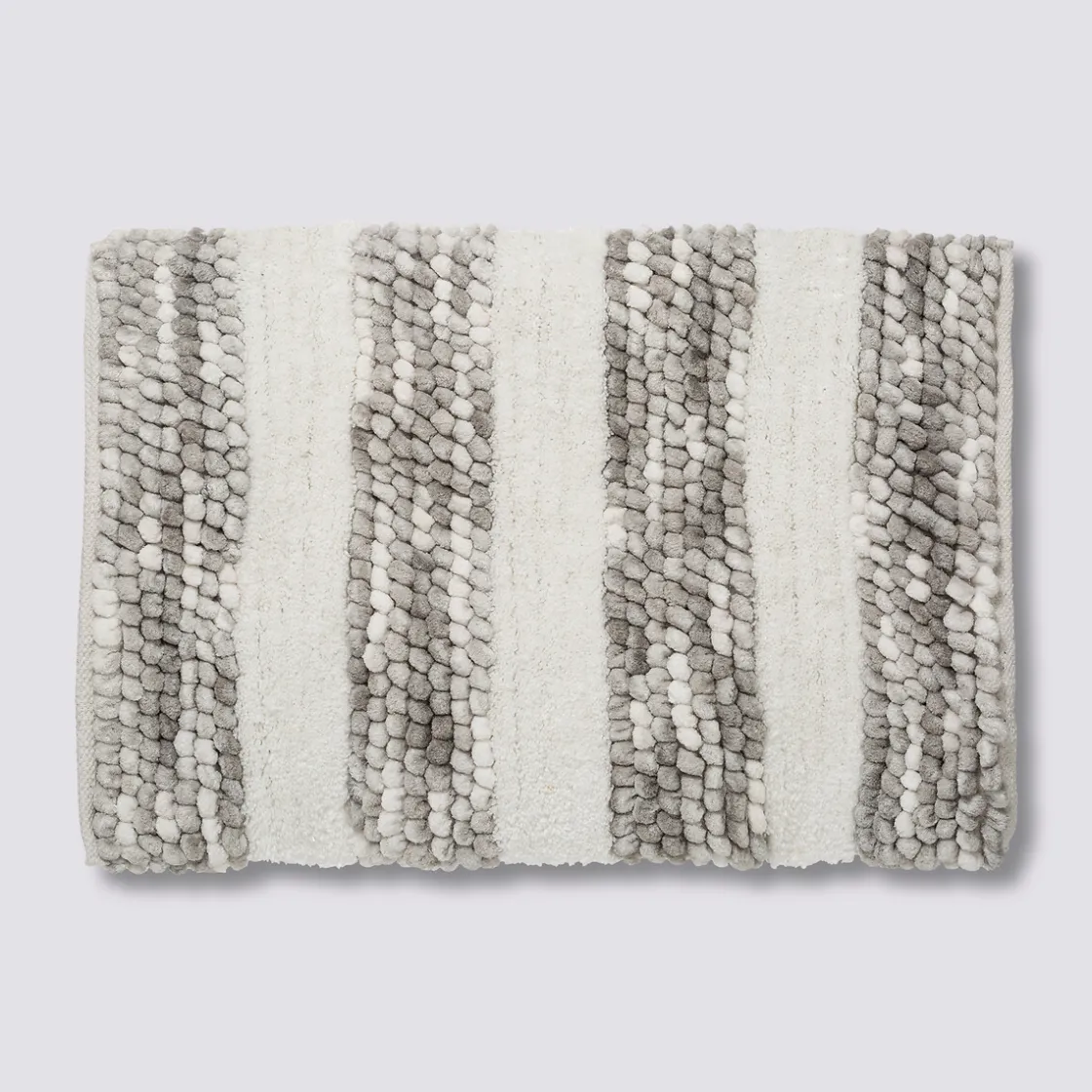 5five Tapis 50x75 cm, Gris, Blanc