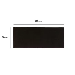 5five Tapis 120x50 cm, Noir