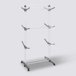 5five Étendoir à linge 4 roues 24m