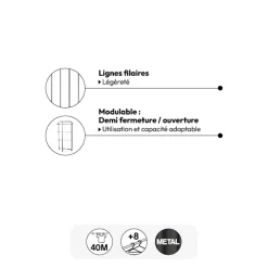 5five Étendoir à linge modulable tour 40 m