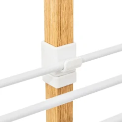 5five Étendoir à linge tour 4 roues 40m, Effet bois