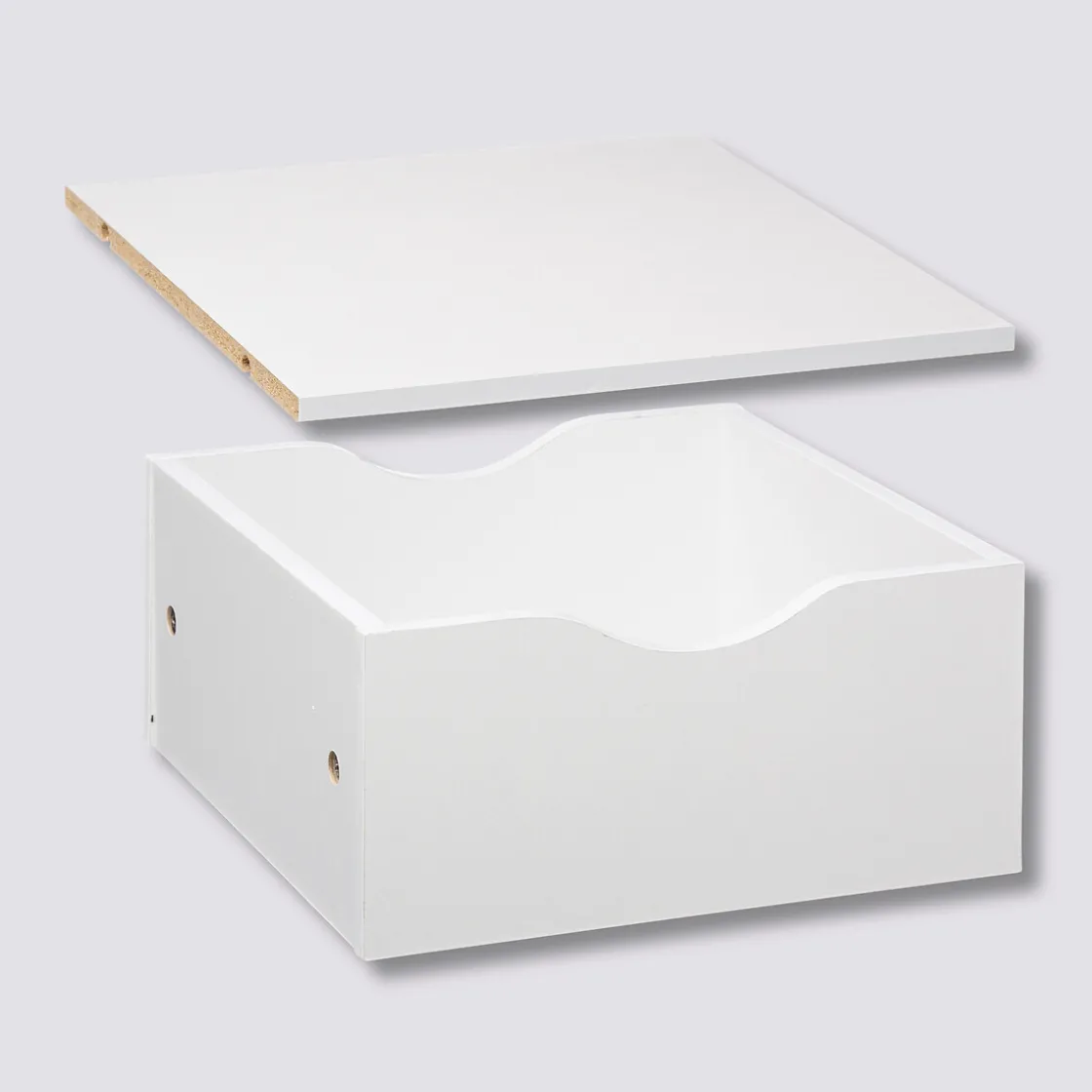 5five Tiroir et étagère 31cm, Blanc