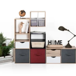 5five Tiroir et étagère 31cm, Effet chêne naturel