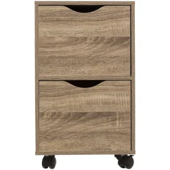 5five Tour 2 portes à roulettes, Effet bois