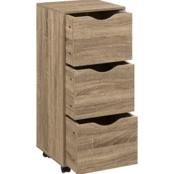 5five Tour 3 portes à roulettes, Effet bois