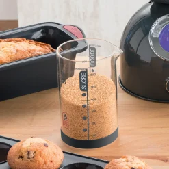 5five Verre doseur 0,6L - Noir, rouge